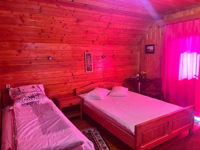 A twin room, in the attic